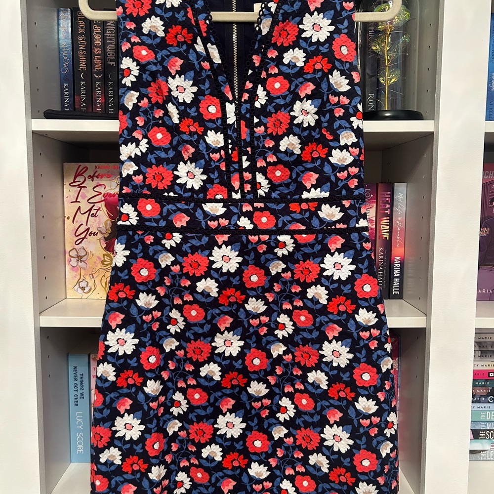Kate Spade Rich Navy Shore Thing Daisy Jacquard Dress (4)